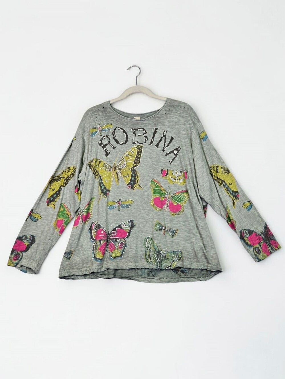 Magnolia Pearl Butterfly Ensemble Viggo Tee Glitter Accent Cotton One Size NEW - Picture 2 of 16